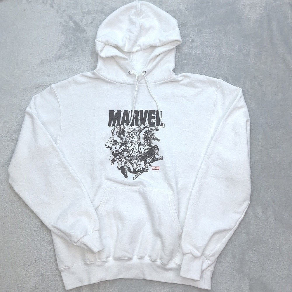 Marvel Avengers Graphic Hoodie Mens Medium Champion Eco Authentic Hulk  Iron Man
